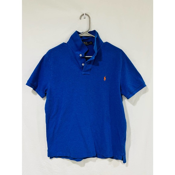 POLO Ralph Lauren Blue Men's Polo Size L Slim Fit - Picture 1 of 3